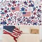 6 Sheets 4th of July Wall Stickers (106PCS) – Patriotic Star & American Flag Window Clings, Independence Day & Memorial Day Red White Blue Decorations